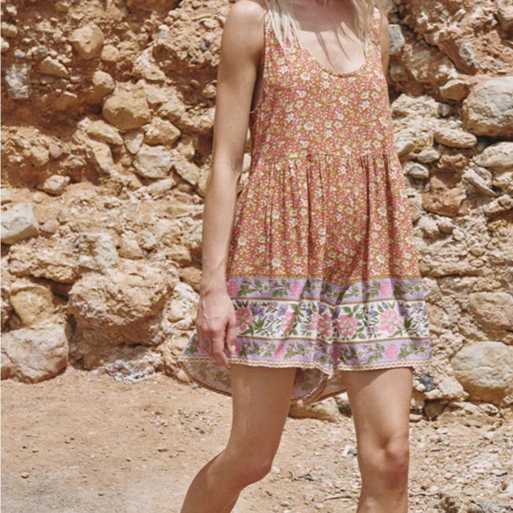 SPELL SIENNA ROMPER CLAY EUC - size XS